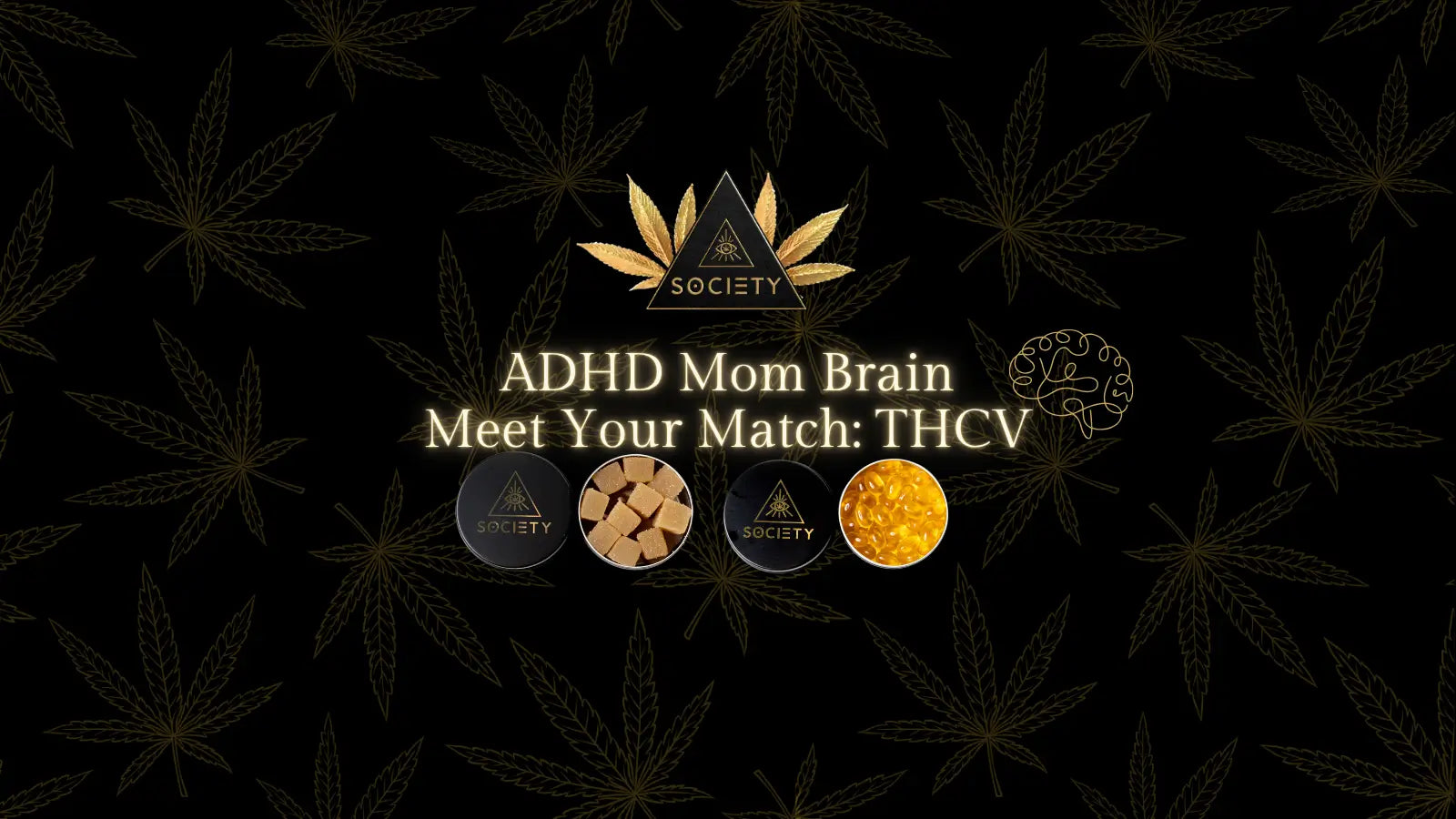 THCV focus gummies for moms with ADHD on a tidy desk