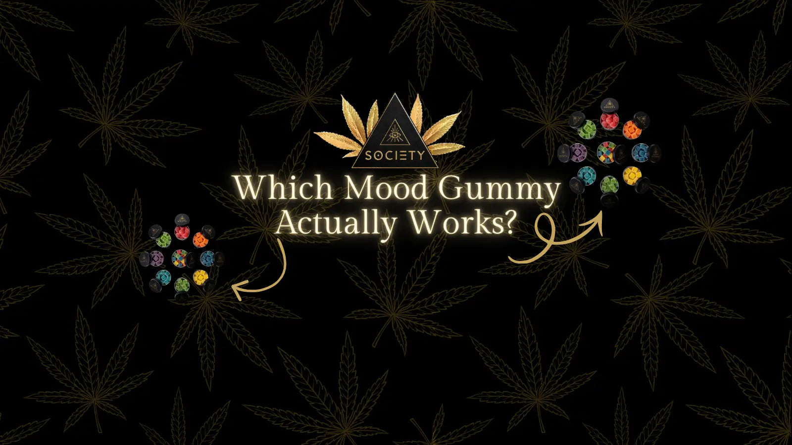 Society's Plant mood gummies lineup ranked by cannabinoid use case