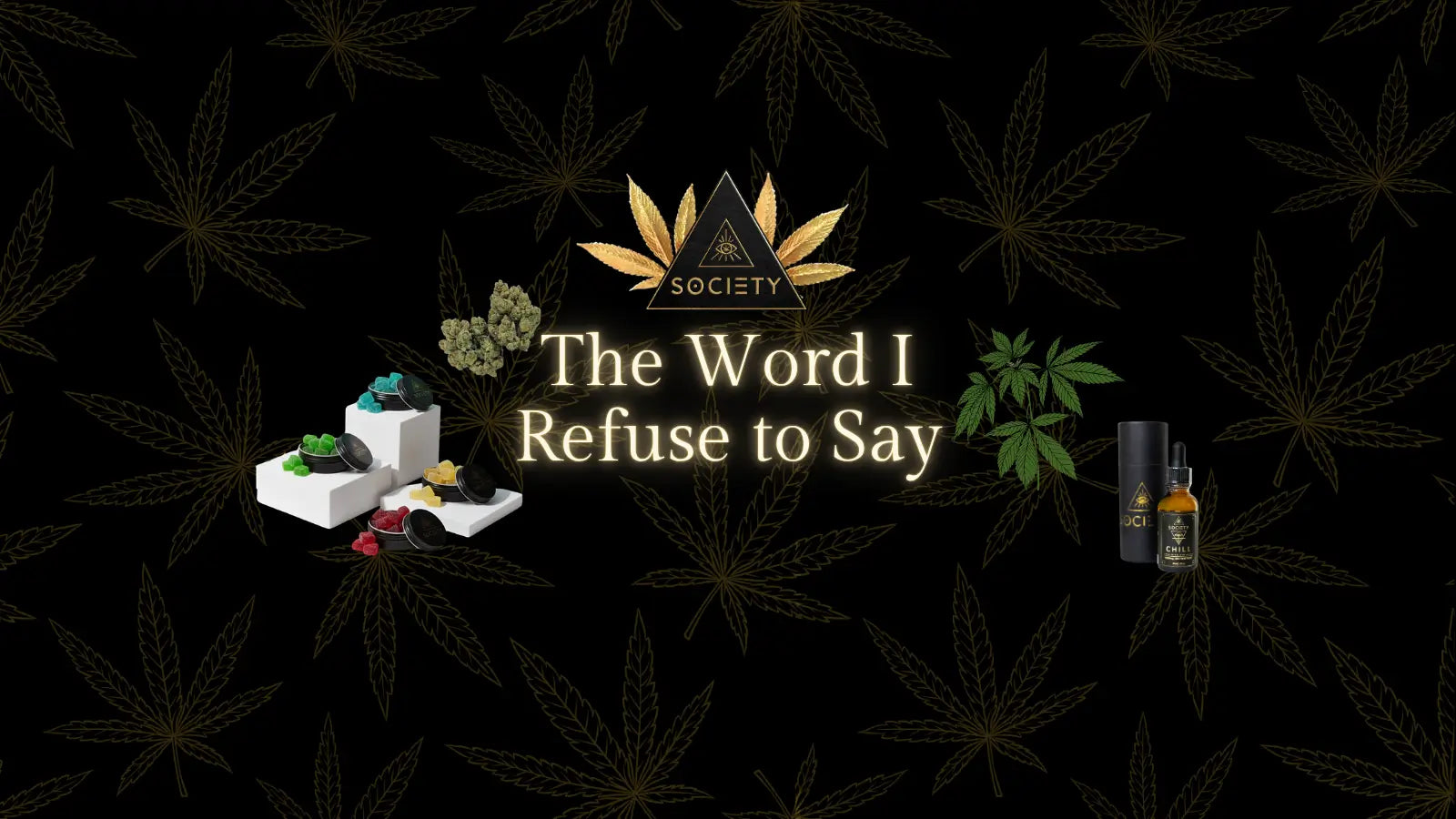 Woman holding cannabis plant with morning coffee outdoors