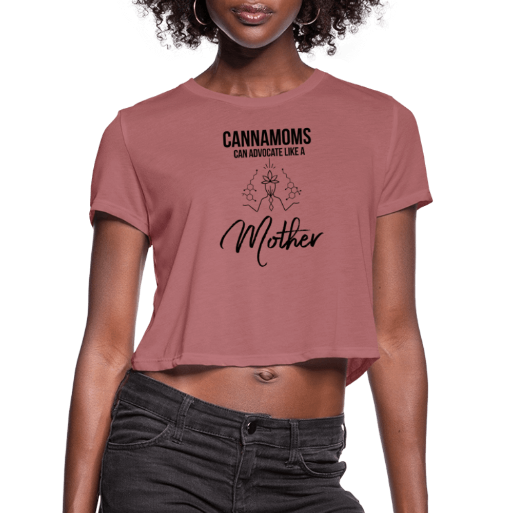 CannaMoms Can Advocate Like a Mother Women's Flowy Muscle Tank - mauve