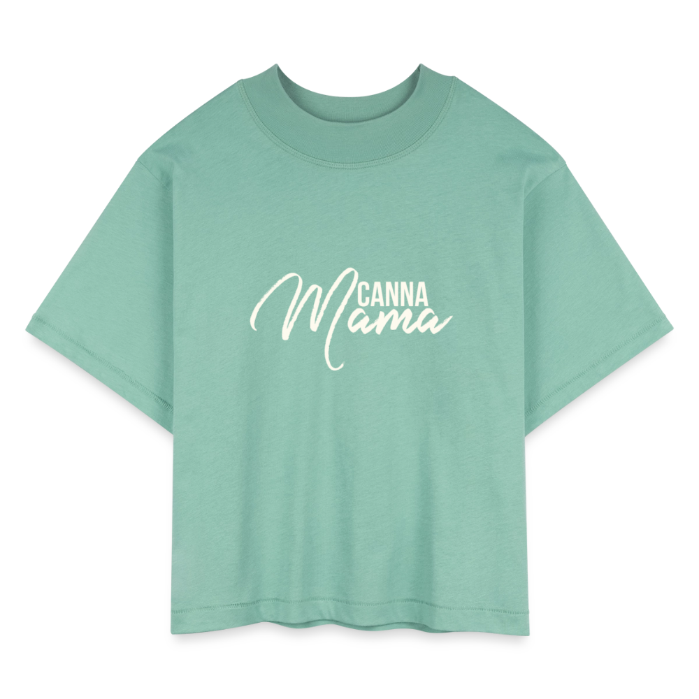CannaMama Women's Crop t-shirt - saltwater