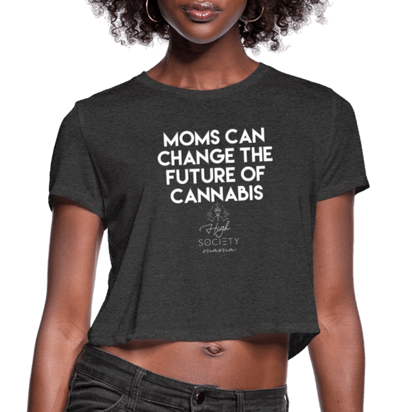 Moms Change the Future Women's Cropped T-Shirt - Society