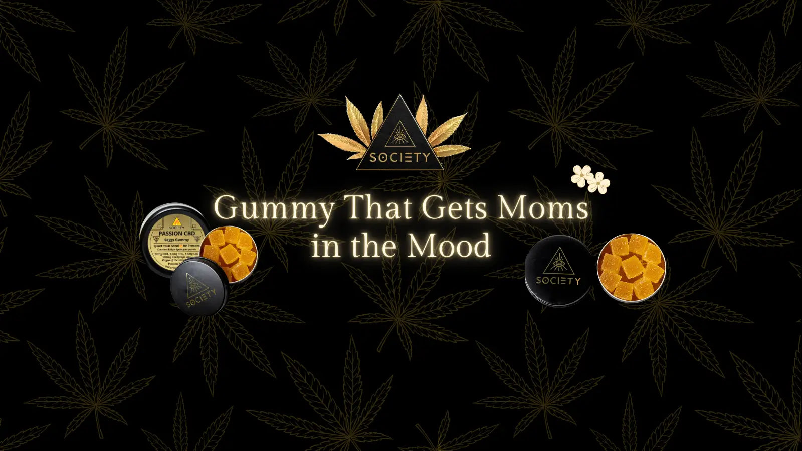 Passion intimacy gummies for arousal and mood on bedside table