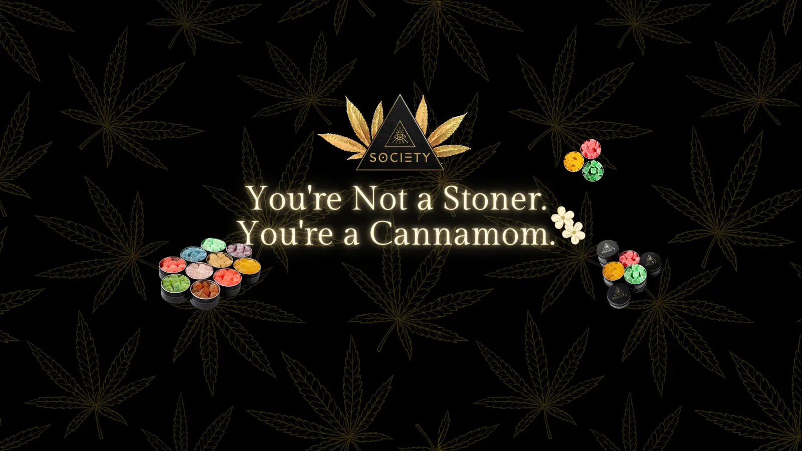 Cannamom relaxing with mommy gummies after school pickup