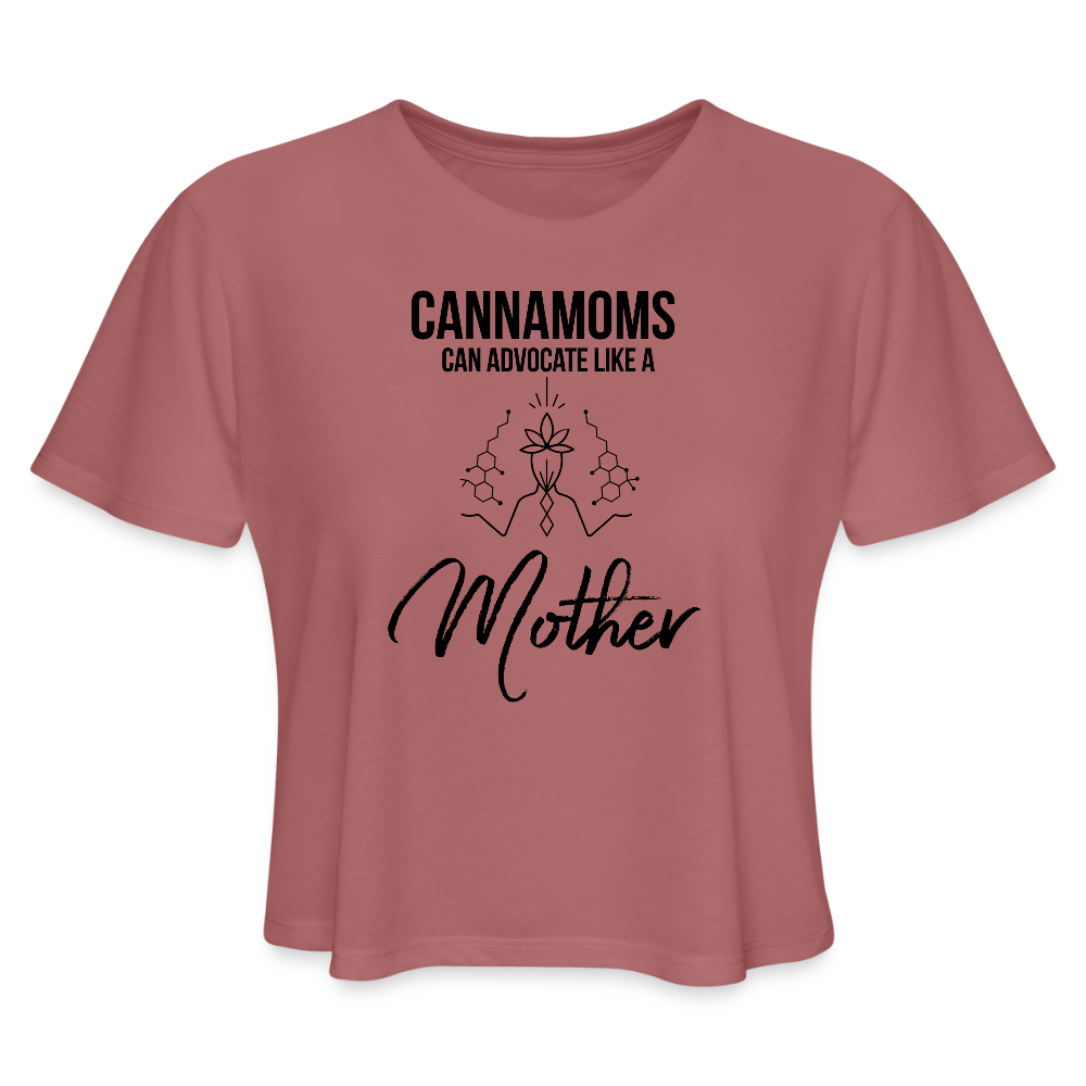 CannaMoms Can Advocate Like a Mother Women's Flowy Muscle Tank - mauve