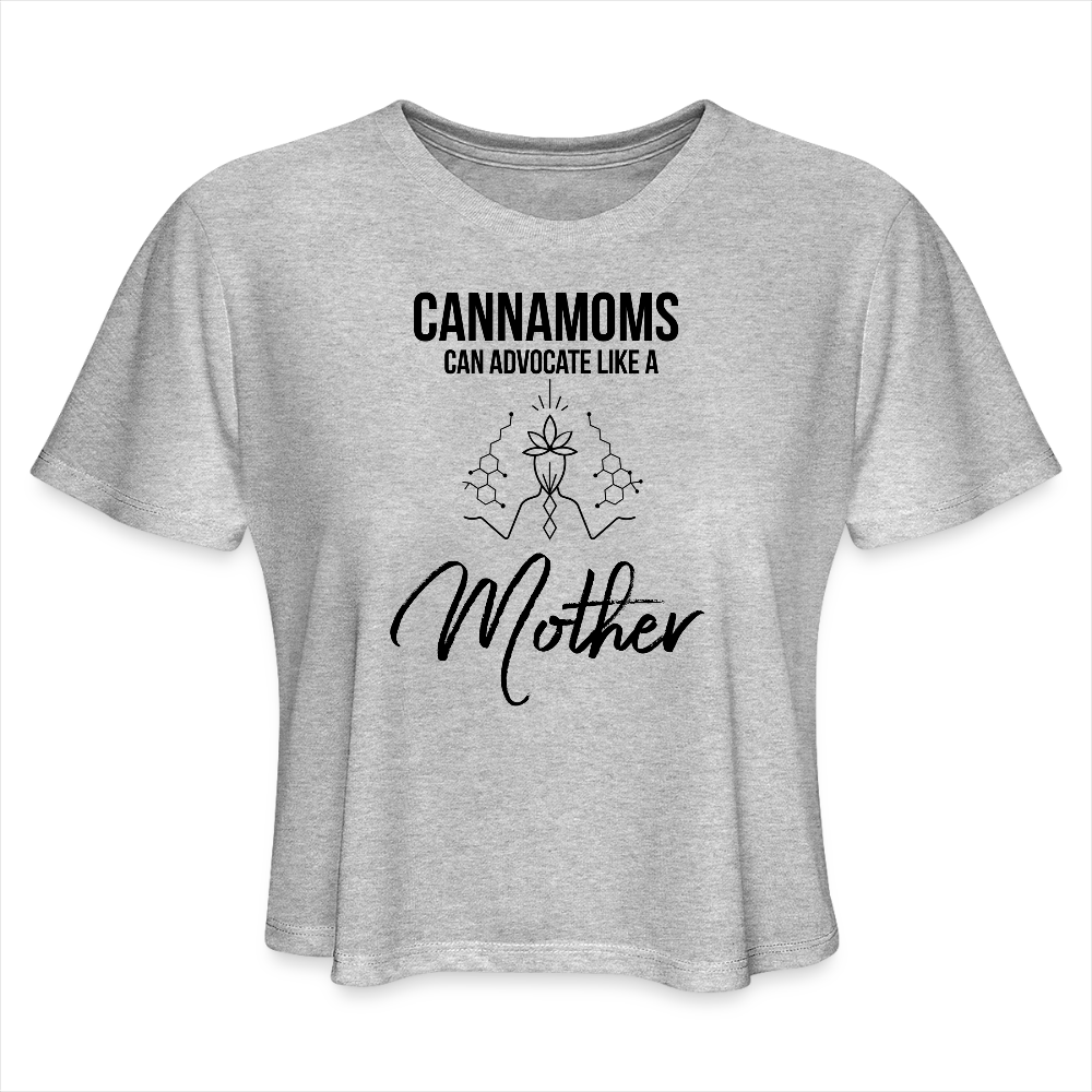 CannaMoms Can Advocate Like a Mother Women's Flowy Muscle Tank - heather gray