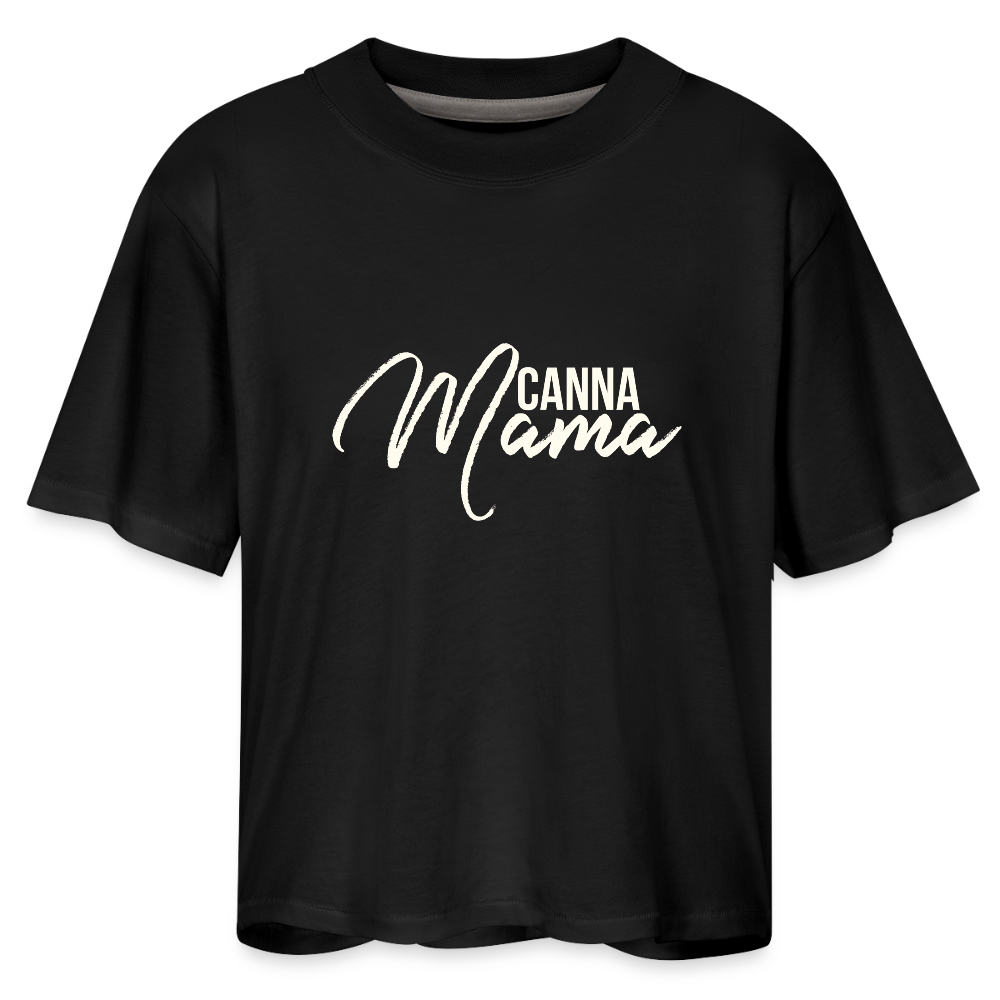 CannaMama Women's Crop t-shirt - black