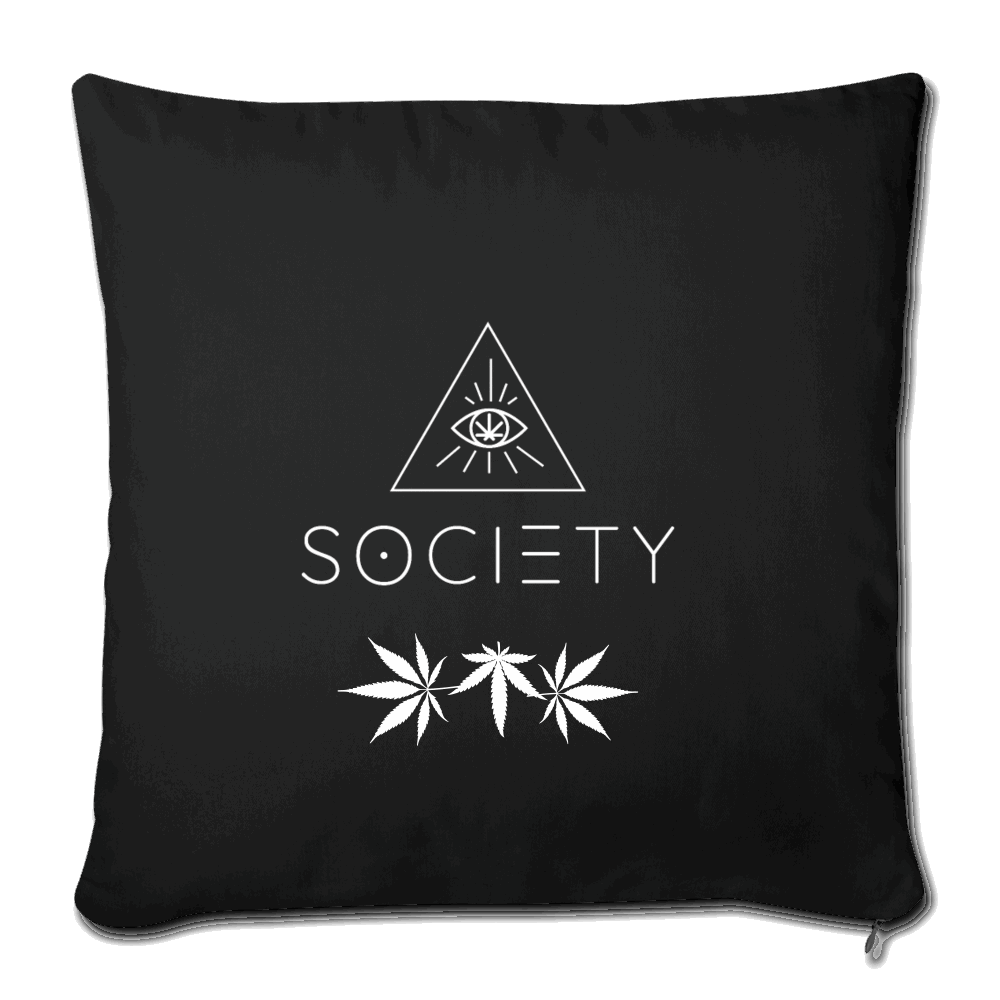 SOCIETY Leafs Throw Pillow Cover 17.5” x 17.5” GREEN - Society