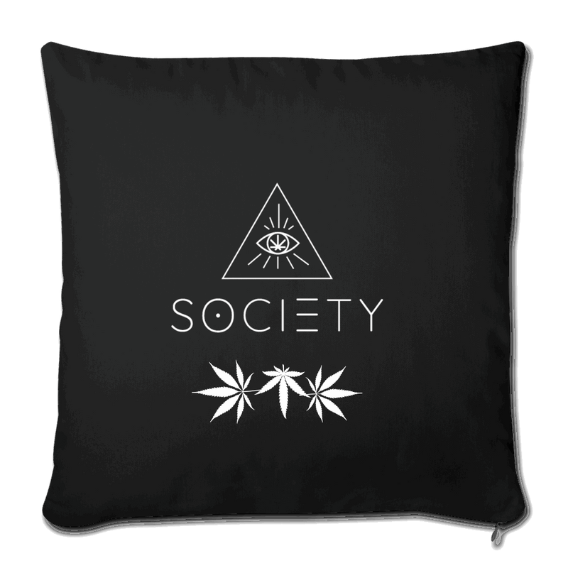 SOCIETY Leafs Throw Pillow Cover 17.5” x 17.5” GREEN - Society