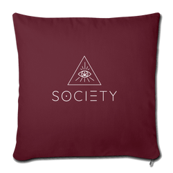 SOCIETY Throw Pillow Cover 17.5” x 17.5” - Society