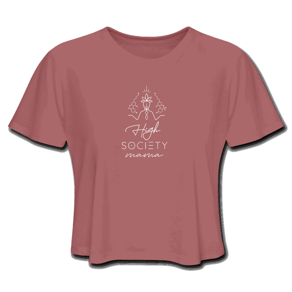 High Society Mama Balanced Women's Cropped T-Shirt - Society