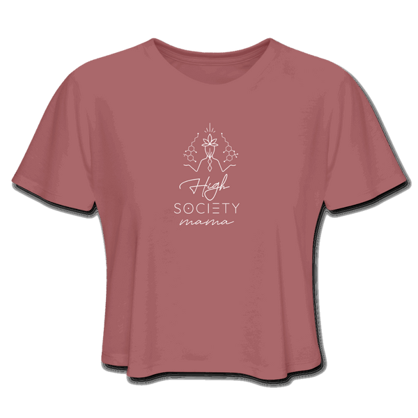 High Society Mama Balanced Women's Cropped T-Shirt - Society