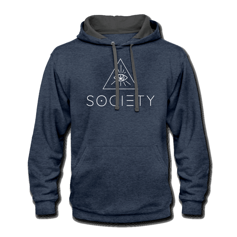 SOCIETY - Contrast Unisex Hoodie - Society