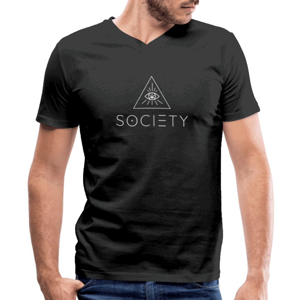 SOCIETY - Men's V-Neck T-Shirt - Society