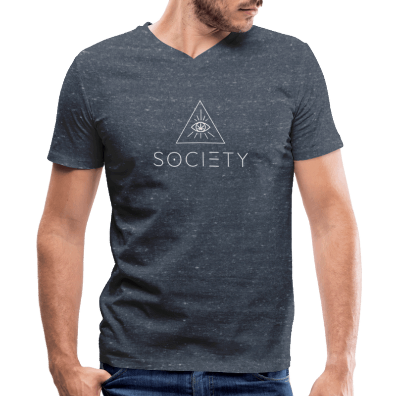SOCIETY - Men's V-Neck T-Shirt - Society