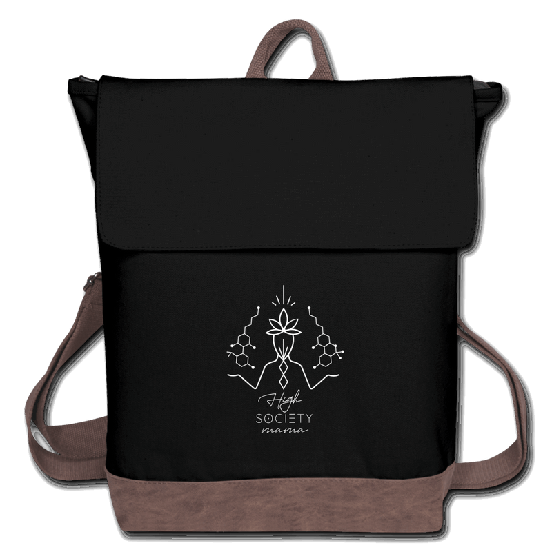 Balanced High Society Mama - TAUPE Canvas Backpack - Society