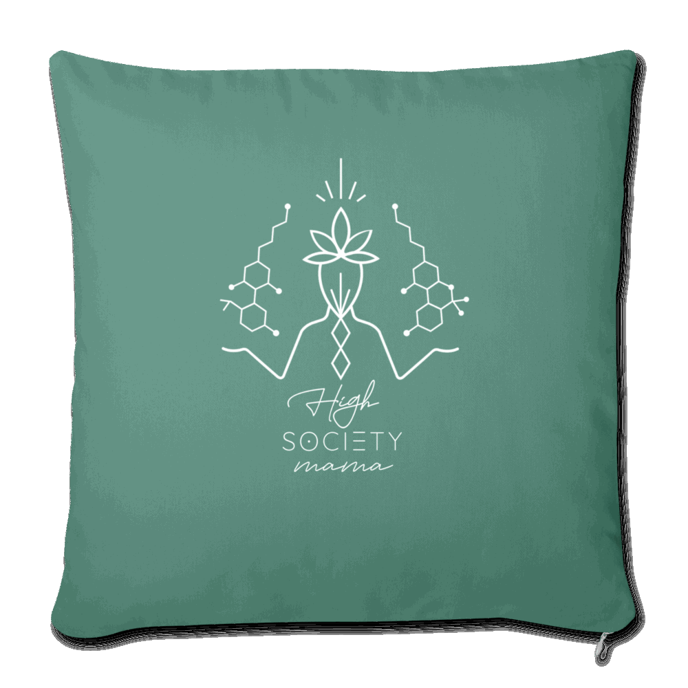 Balanced CBD - THC - Throw Pillow Cover 18” x 18” - Society