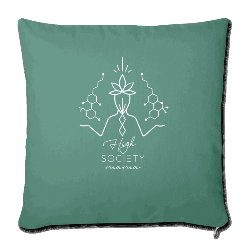 Balanced CBD - THC - Throw Pillow Cover 18” x 18” - Society
