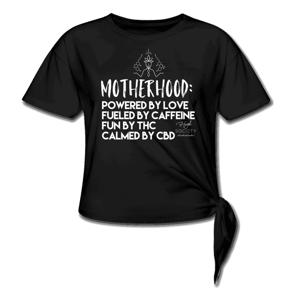Motherhood Powered by Love Knotted T-Shirt - Society
