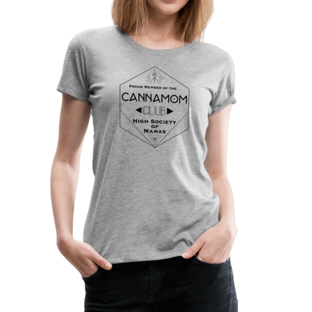 CannaMom Club Hexagon Women’s Premium T-Shirt - Society