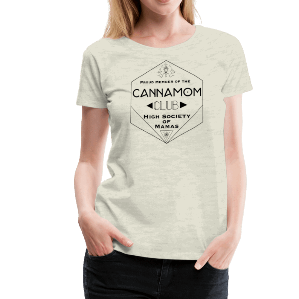 CannaMom Club Hexagon Women’s Premium T-Shirt - Society