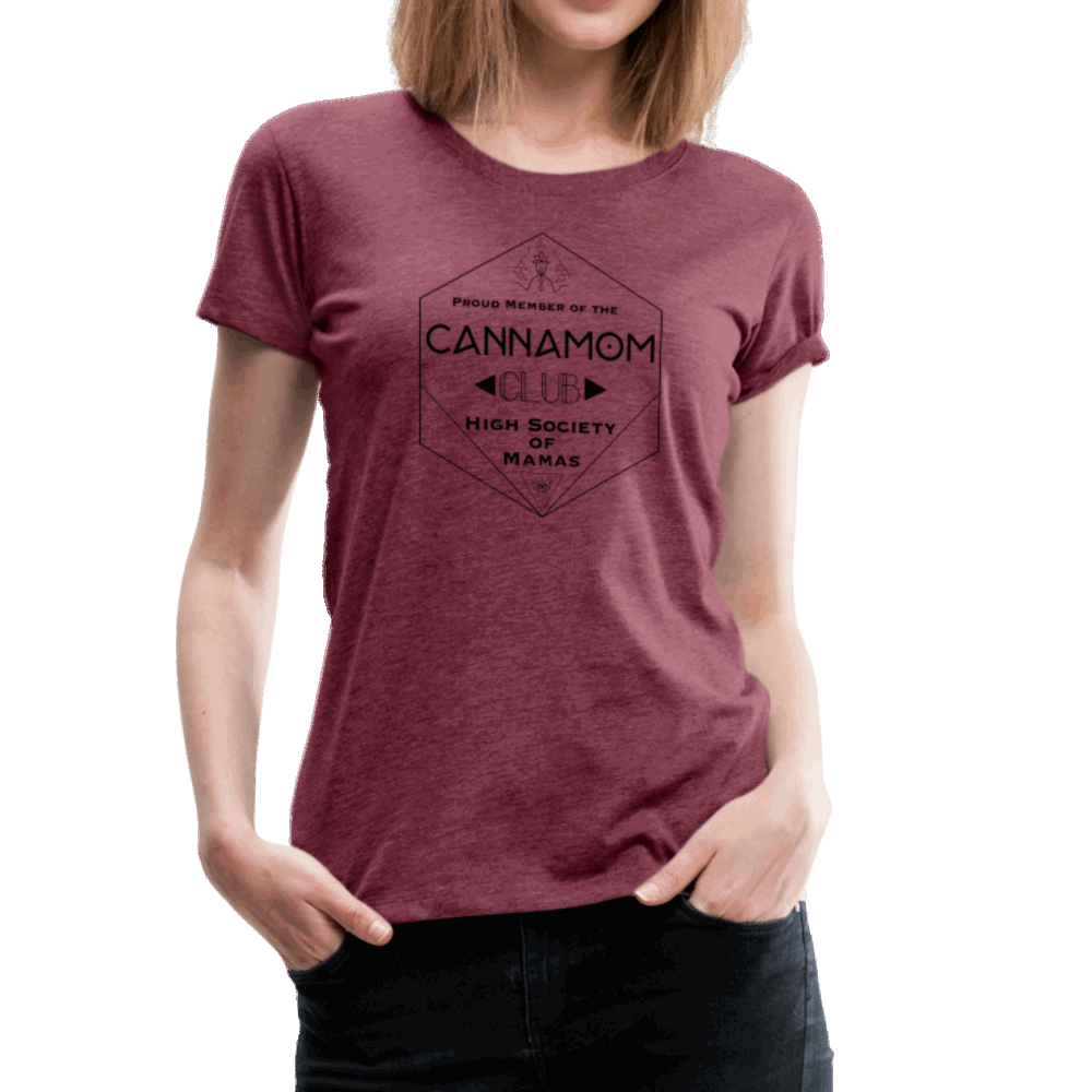 CannaMom Club Hexagon Women’s Premium T-Shirt - Society