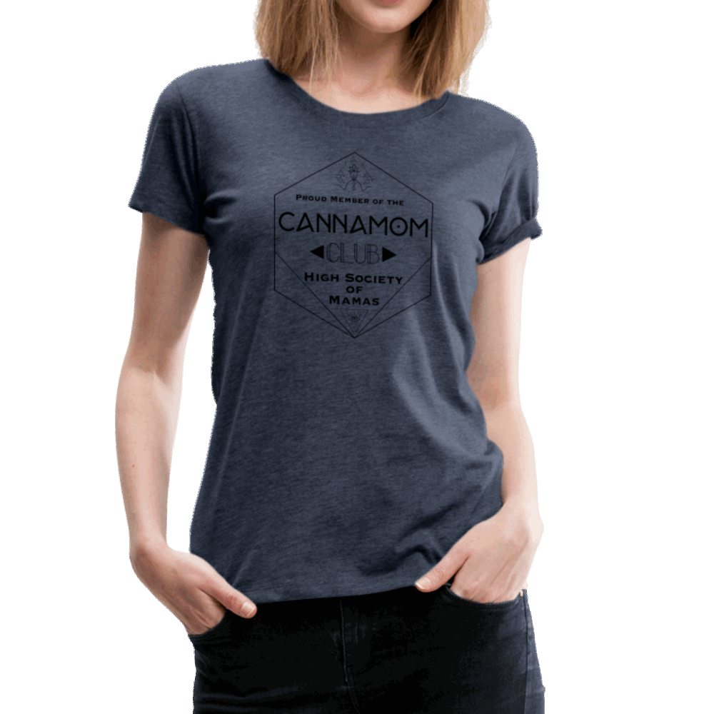 CannaMom Club Hexagon Women’s Premium T-Shirt - Society