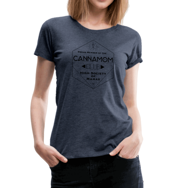 CannaMom Club Hexagon Women’s Premium T-Shirt - Society