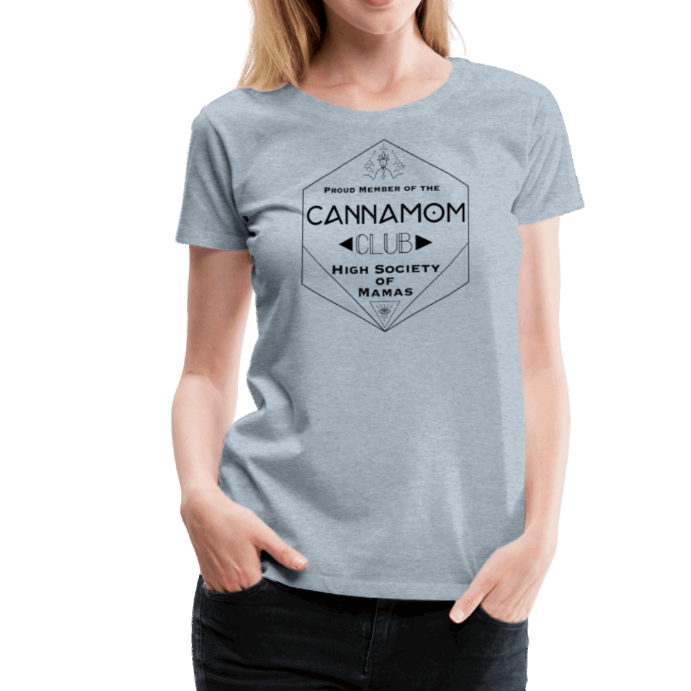 CannaMom Club Hexagon Women’s Premium T-Shirt - Society