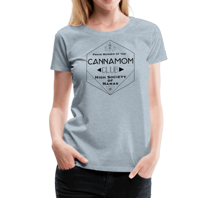 CannaMom Club Hexagon Women’s Premium T-Shirt - Society