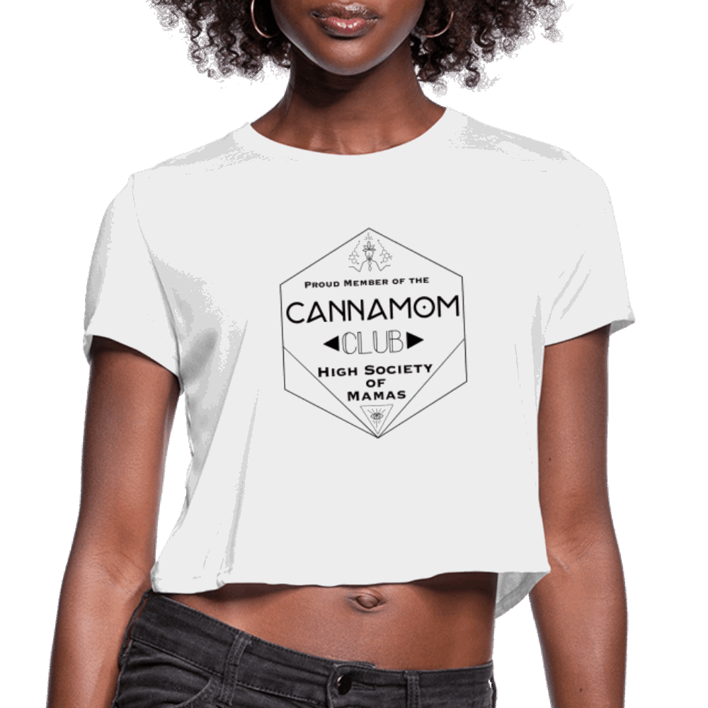 CannaMom Club Hexagon Cropped T-Shirt - Society