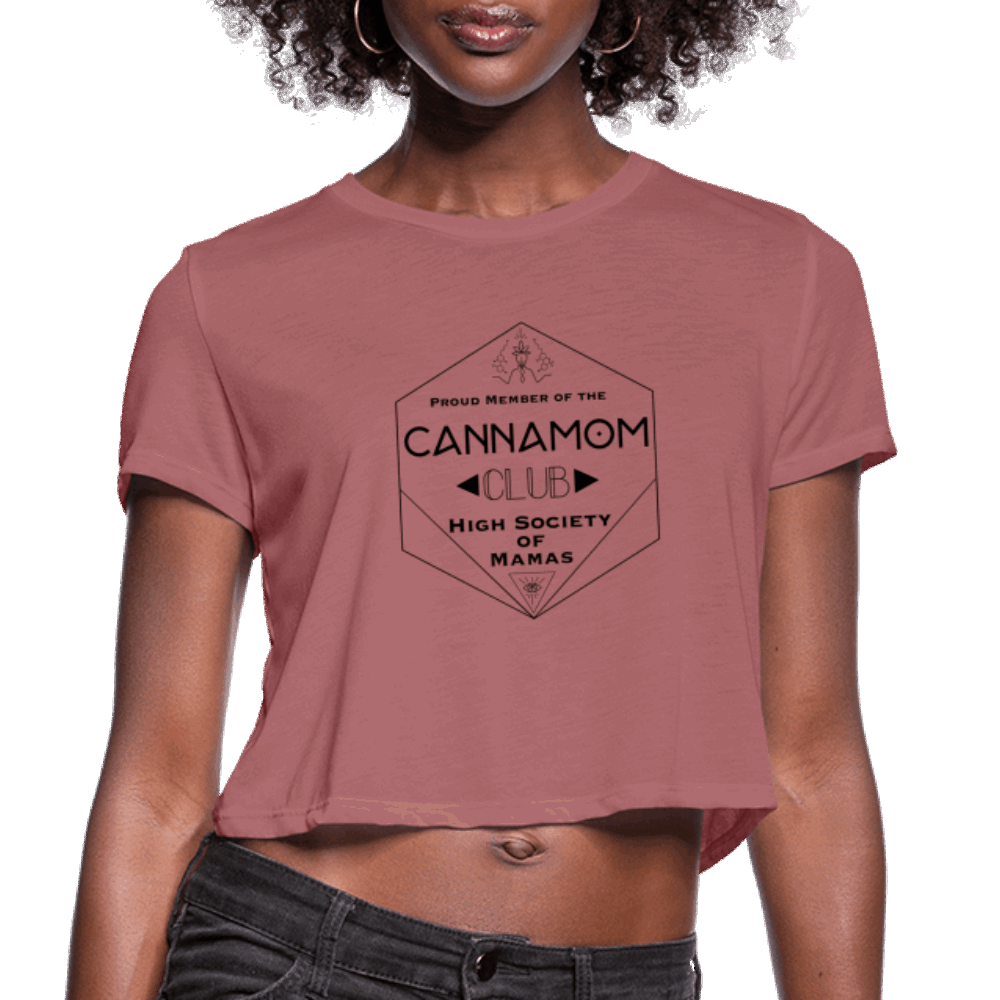 CannaMom Club Hexagon Cropped T-Shirt - Society