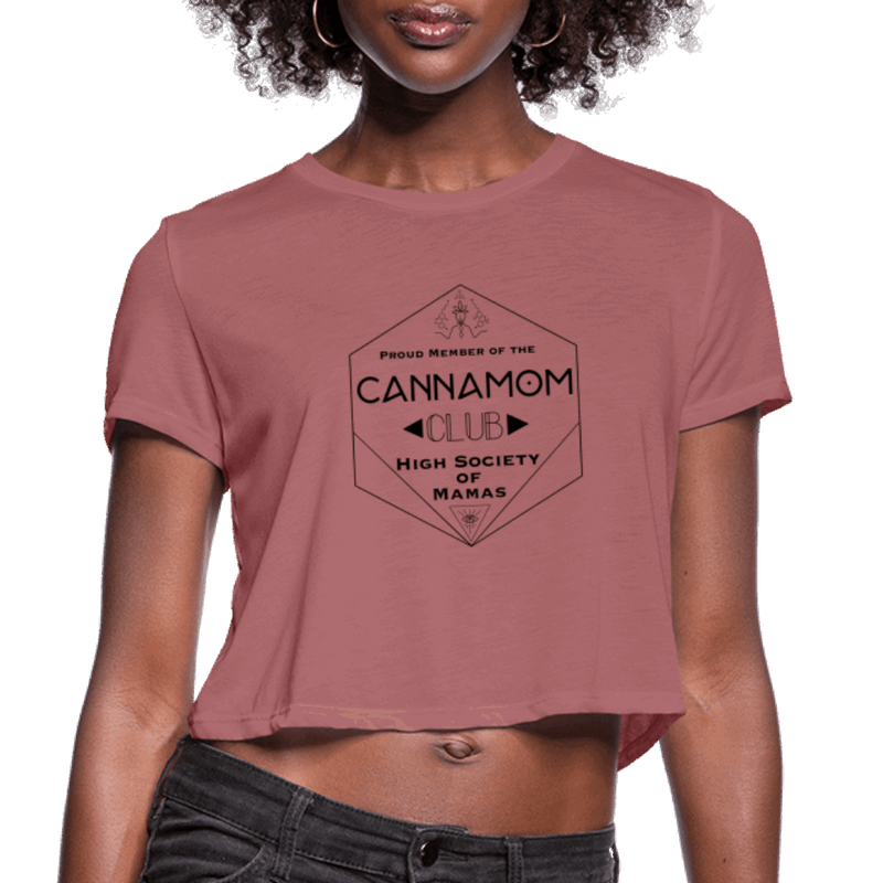 CannaMom Club Hexagon Cropped T-Shirt - Society