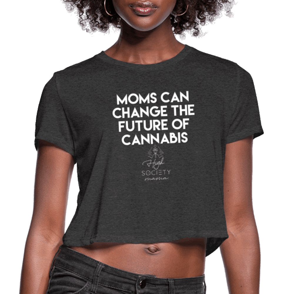 Moms Change the Future Women's Cropped T-Shirt - Society