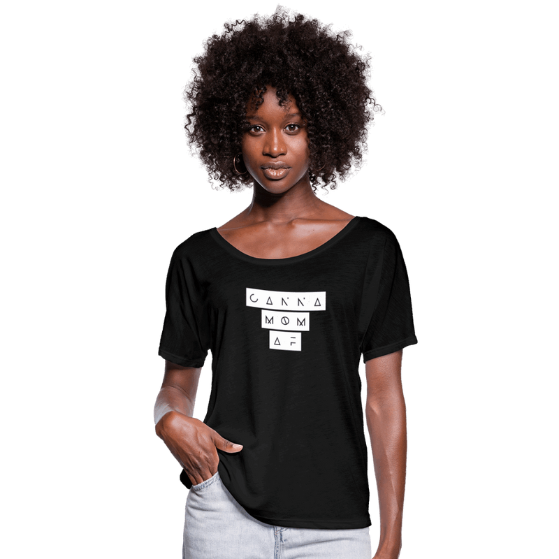 CannaMom AF Geometric Block Print Women’s Flowy T-Shirt - Society
