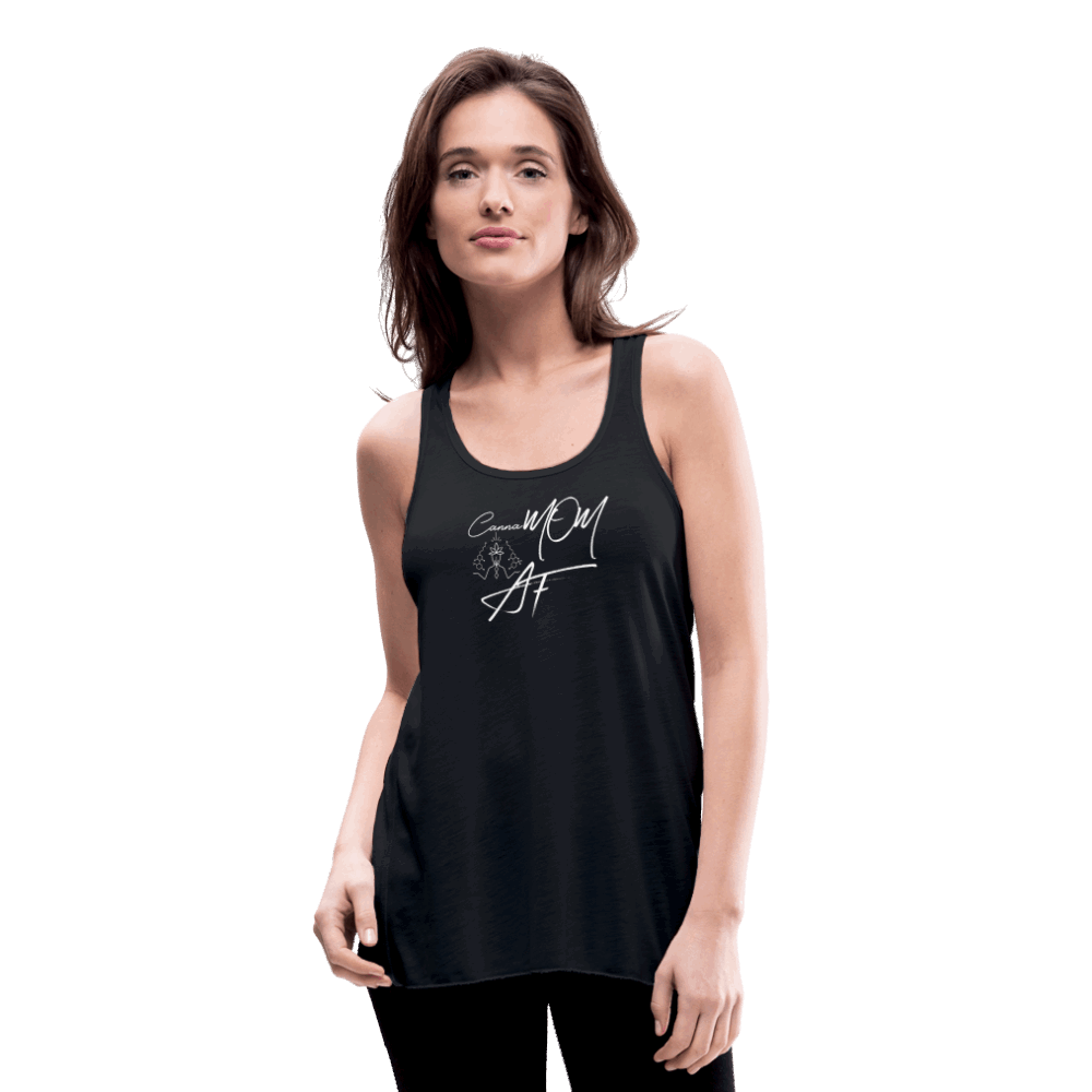 CannaMom AF Women's Flowy Tank Top by Bella - Society