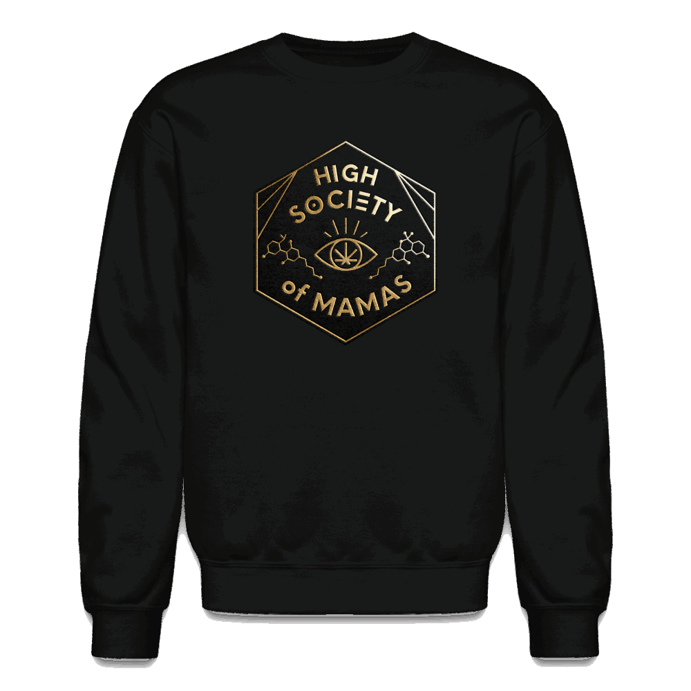 High Society of Mamas Crewneck Sweatshirt - black