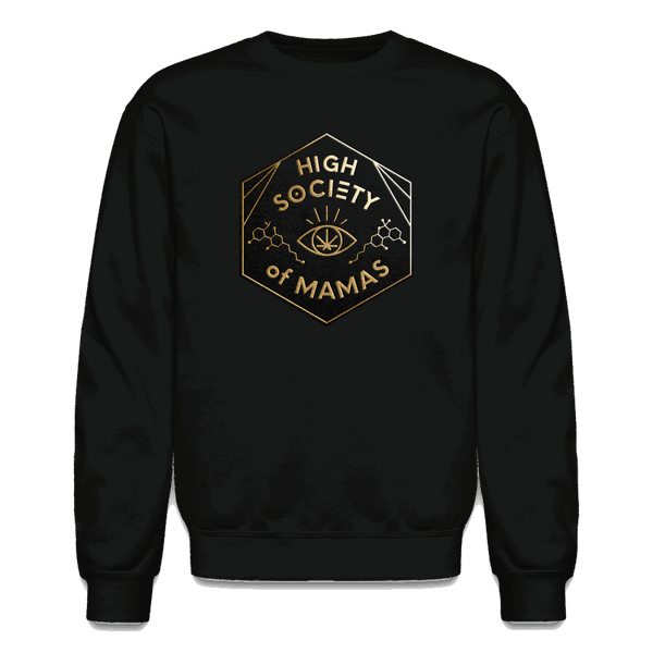 High Society of Mamas Crewneck Sweatshirt - black