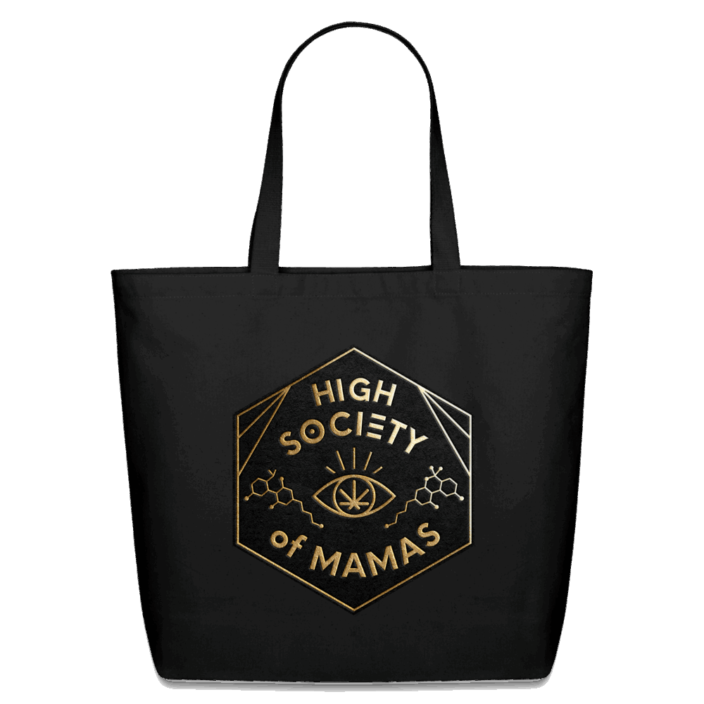 High Society of Mamas Eco-Friendly Cotton Tote - black