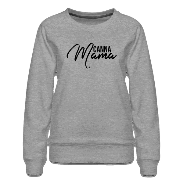 CannaMama Sweatshirt - 1 side - heather grey