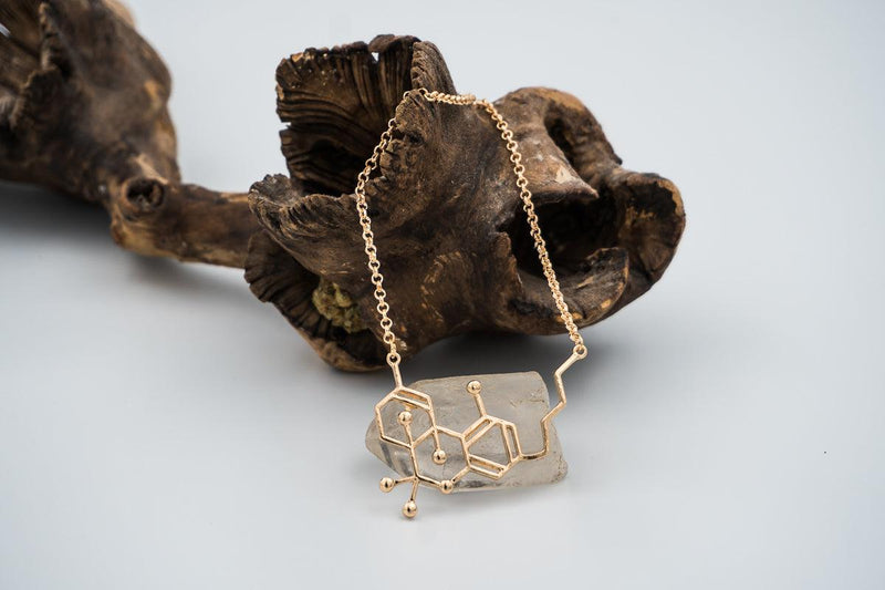 Gold Bling THC Molecule Necklace - Society