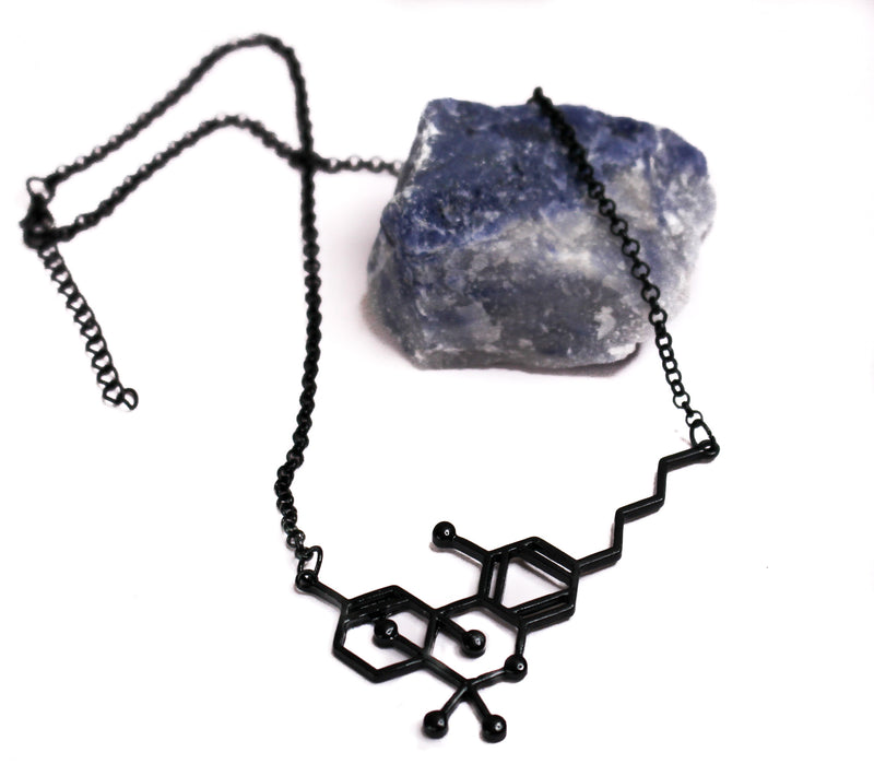 Black THC Molecule Necklace - Society