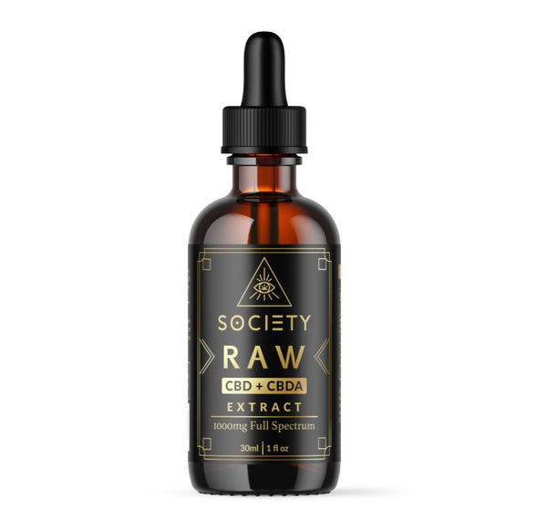 Raw hemp cbd cbda tincture from societys plant