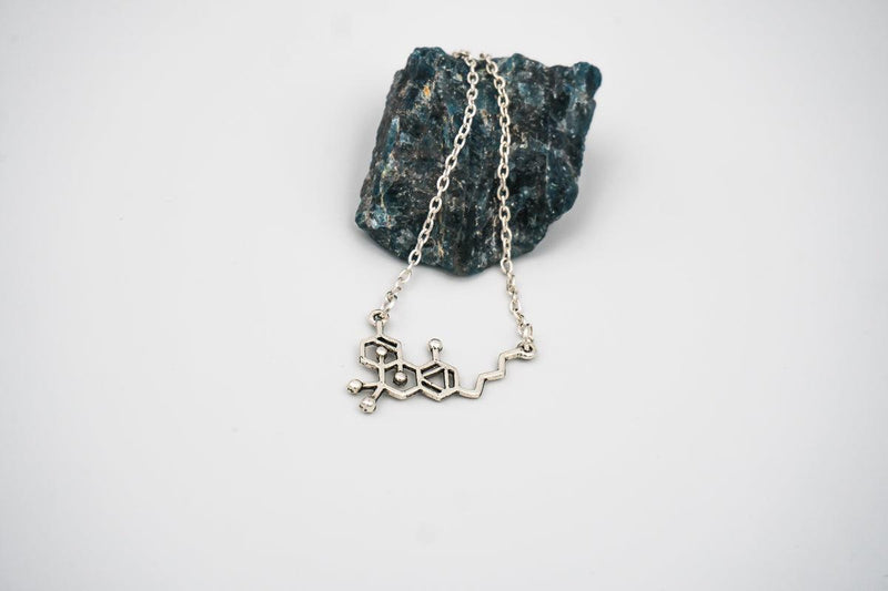 Silver Delicate THC Molecule Necklace - Society
