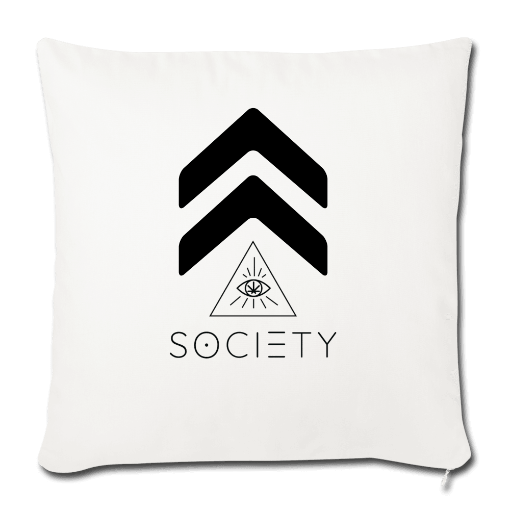 Throw Pillow Cover 18” x 18” - Society