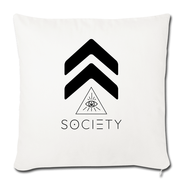 Throw Pillow Cover 18” x 18” - Society